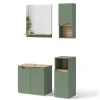Badmöbel-Set Marelle Grün/Artisan 4 Teile Vicco