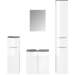 Badmöbel-Set Otis Weiß 4 Teile Vicco