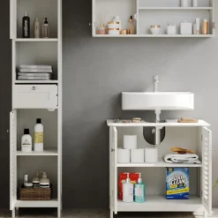 Badmöbel-Set Riad Weiß 3 Teile, Option 5 Vicco