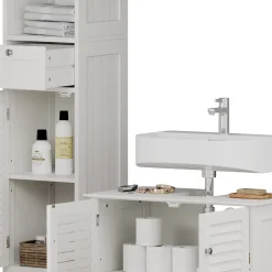 Badmöbel-Set Riad Weiß 3 Teile, Option 5 Vicco