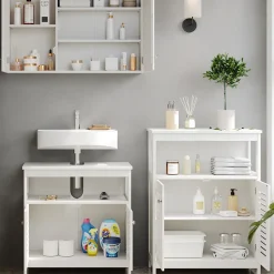 Badmöbel-Set Riad Weiß 3 Teile, Option 3 Vicco