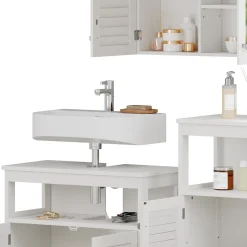 Badmöbel-Set Riad Weiß 3 Teile, Option 3 Vicco