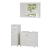 Badmöbel-Set Riad Weiß 3 Teile, Option 4 Vicco