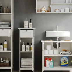 Badmöbel-Set Riad Weiß 4 Teile, Option 3 Vicco