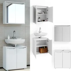 Badmöbel-Set Ruben Weiß 2 Teile Vicco