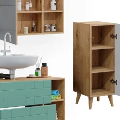 Badmöbel-Set Rudi Mintgrün 3 Teile Vicco