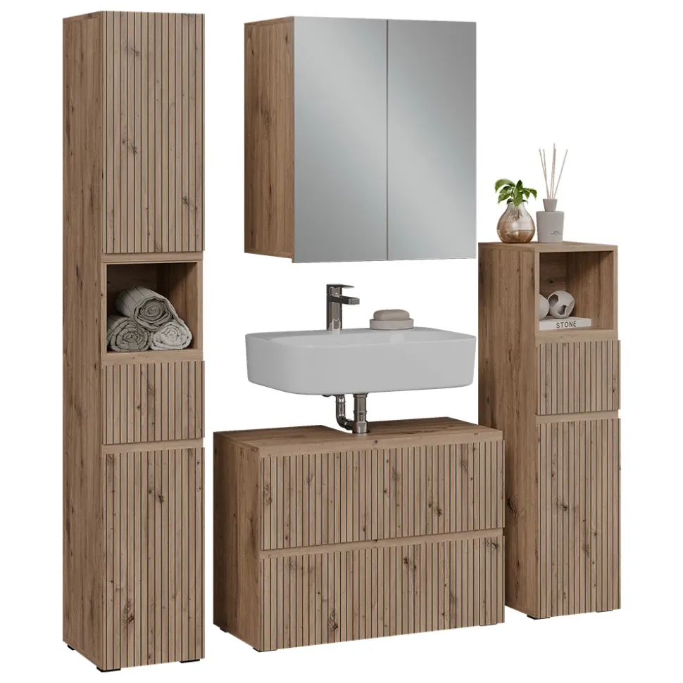Badmöbel-Set Takumi Artisan 4 Teile Vicco