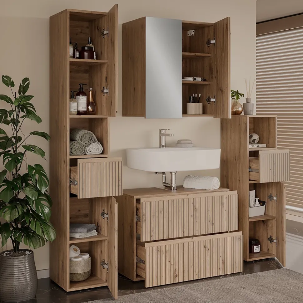 Badmöbel-Set Takumi Artisan 4 Teile Vicco