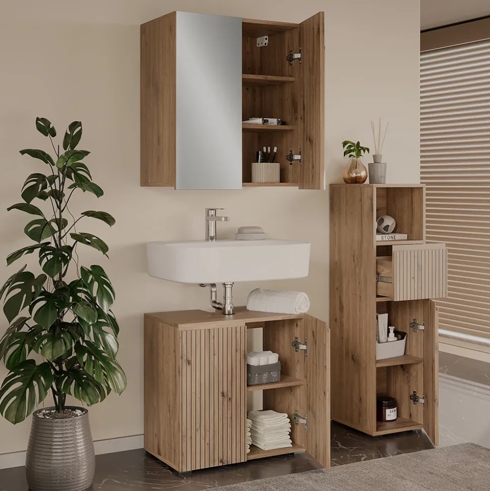 Badmöbel-Set Takumi Artisan 3 Teile Vicco
