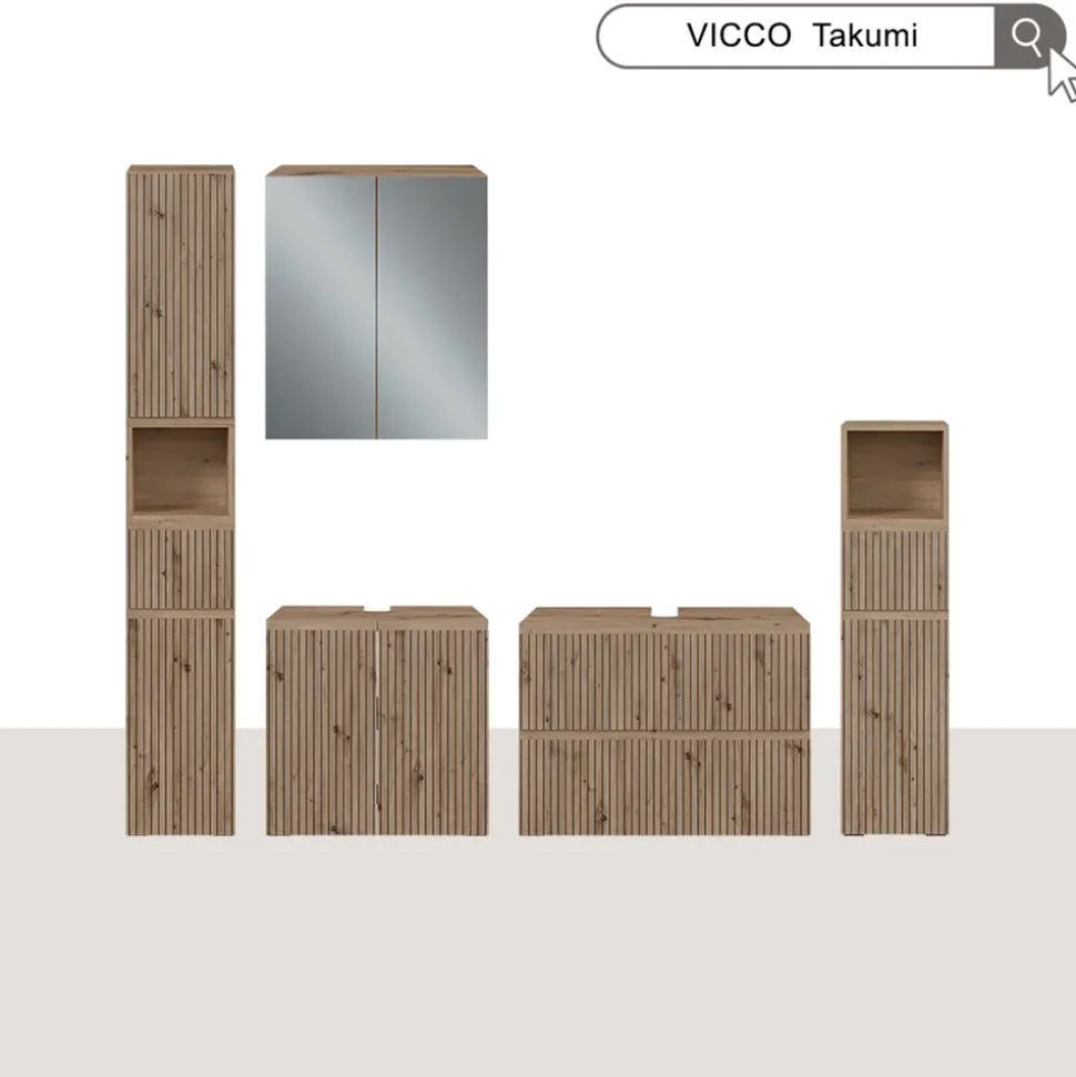 Badmöbel-Set Takumi Artisan 3 Teile Vicco