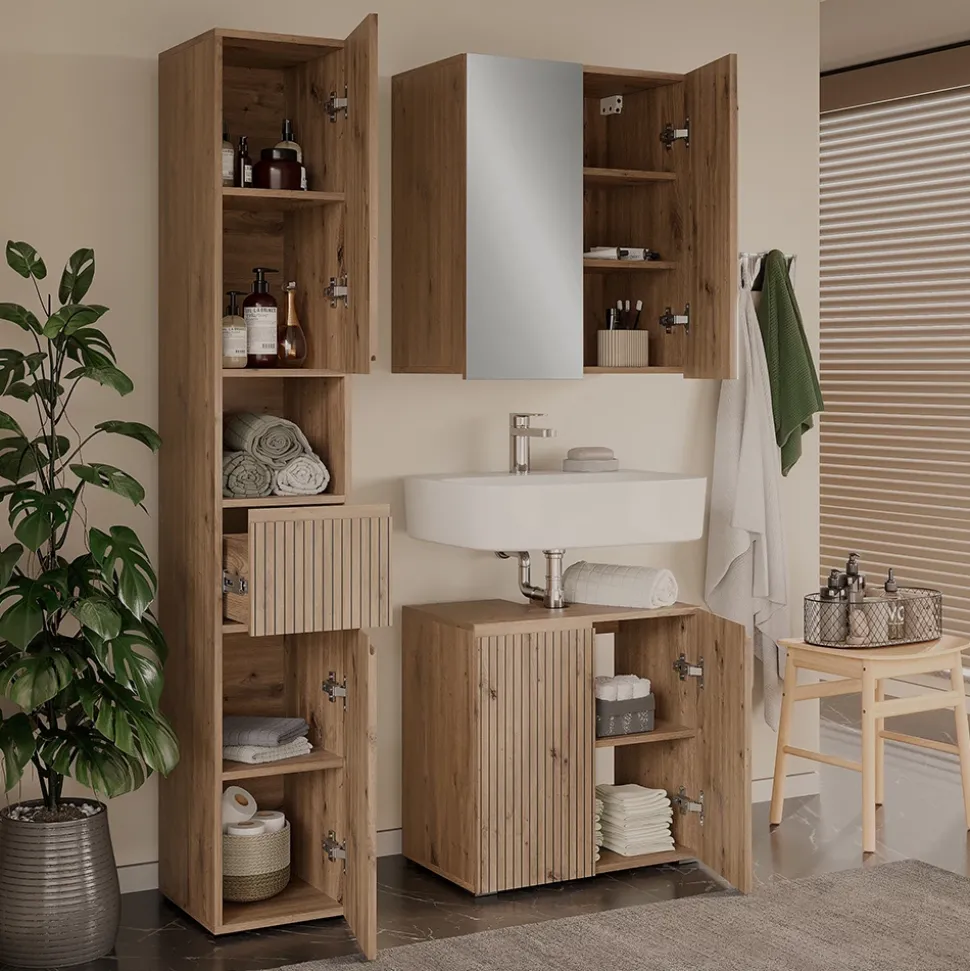 Badmöbel-Set Takumi Artisan 3 Teile Vicco