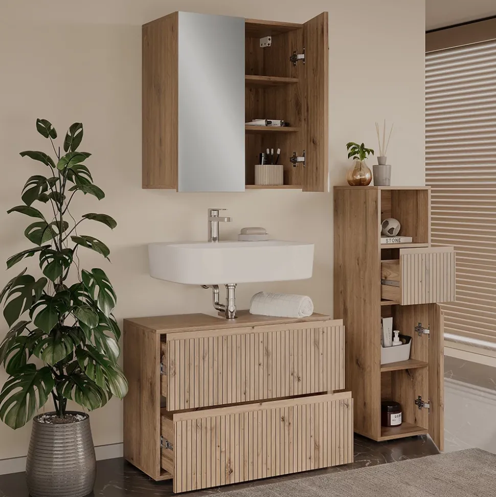 Badmöbel-Set Takumi Artisan 3 Teile Vicco