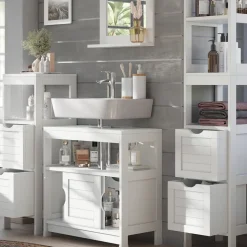 Badmöbel-Set Vilda Weiß 4 Teile Vicco