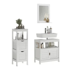 Badmöbel-Set Vilda Weiß 3 Teile Vicco