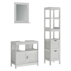 Badmöbel-Set Vilda Weiß 3 Teile Vicco