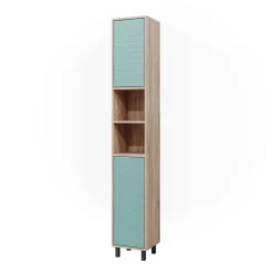 Badschrank Agasta Mintgrün 30 x 190.3 cm Vicco