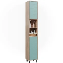 Badschrank Agasta Mintgrün 30 x 190.3 cm Vicco