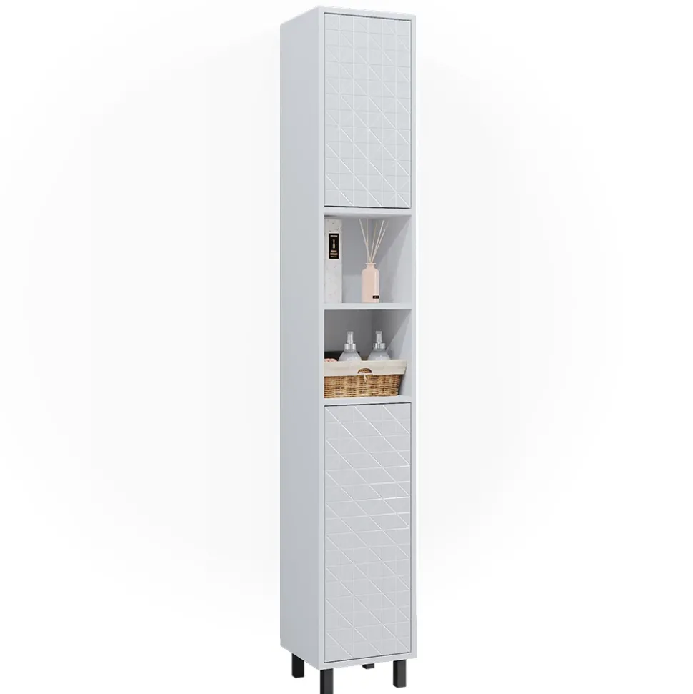 Badschrank Agasta Weiß 30 x 190.3 cm Vicco