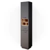 Badschrank Beatrice Anthrazit 38 x 190 cm Vicco