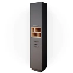 Badschrank Beatrice Anthrazit 38 x 190 cm Vicco