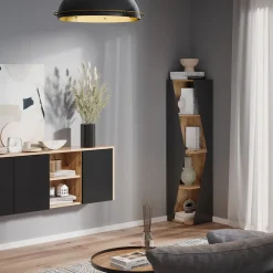 Badschrank Benno Anthrazit 31.6 x 70.5 cm mit 3 Ablagen Vicco