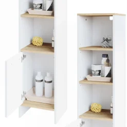 Badschrank Elvio Weiß 32 x 136.6 cm Vicco