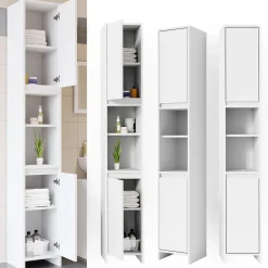 Badschrank Emma Weiß 30 x 190 cm Vicco