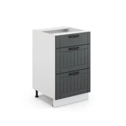 Badschrank Fame-Line Anthrazit 50 x 82 cm ohne Arbeitsplatte Vicco