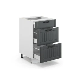 Badschrank Fame-Line Anthrazit 50 x 82 cm ohne Arbeitsplatte Vicco