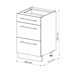 Badschrank Fame-Line Bordeaux Hochglanz 50 x 82 cm ohne Arbeitsplatte Vicco