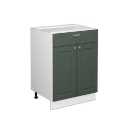 Badschrank Fame-Line Grün-Gold Landhaus 60 x 82 cm mit Schublade, ohne Arbeitsplatte Vicco