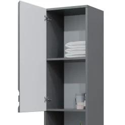 Badschrank Fredd Anthrazit Hochglanz 36.4 x 190.5 cm Vicco