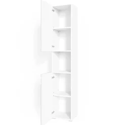 Badschrank Fredd Weiß Hochglanz 36.4 x 190.5 cm Vicco