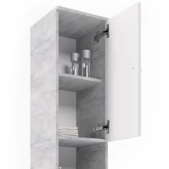 Badschrank Fynn Beton 30 x 190 cm Vicco