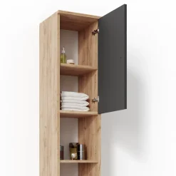 Badschrank Fynn Eiche 30 x 190 cm Vicco