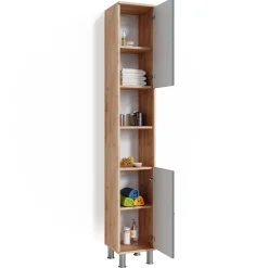 Badschrank Fynn Grün 30 x 190 cm Vicco