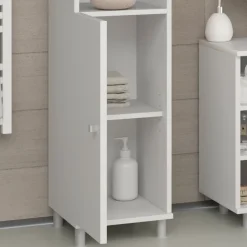 Badschrank Fynn Weiß 30 x 190 cm Vicco