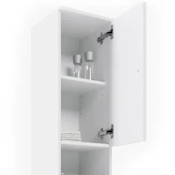 Badschrank Fynn Weiß 30 x 190 cm Vicco