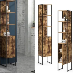 Badschrank Fyrk Antikholz 33 x 185 cm Vicco