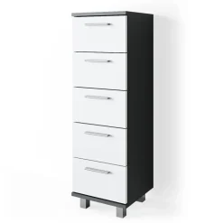 Badschrank Ilias Anthrazit 30 x 95 cm Vicco