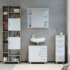 Badschrank Ilias Sonoma 30 x 95 cm Vicco