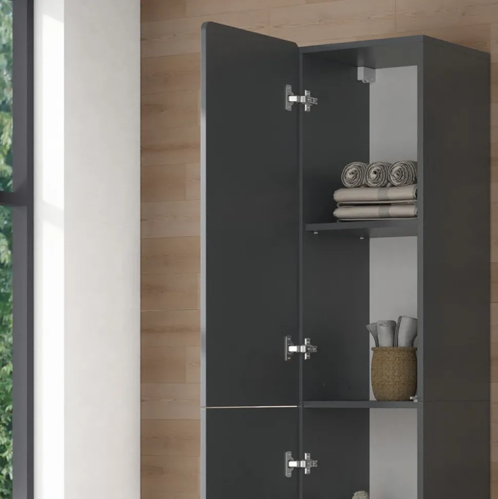 Badschrank Izan Grau 36.6 x 171.6 cm Vicco