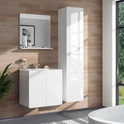 Badschrank Izan Weiß 36.6 x 171.6 cm Vicco