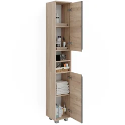Badschrank J-Shape Sonoma 30 x 190 cm Vicco