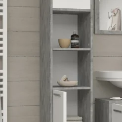 Badschrank Kiko Beton 30 x 190 cm Vicco