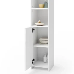 Badschrank Kiko Weiß 30 x 190 cm Vicco