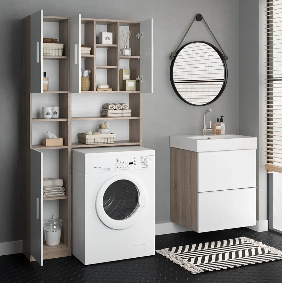 Badschrank Luis Sonoma 32 x 190 cm Vicco