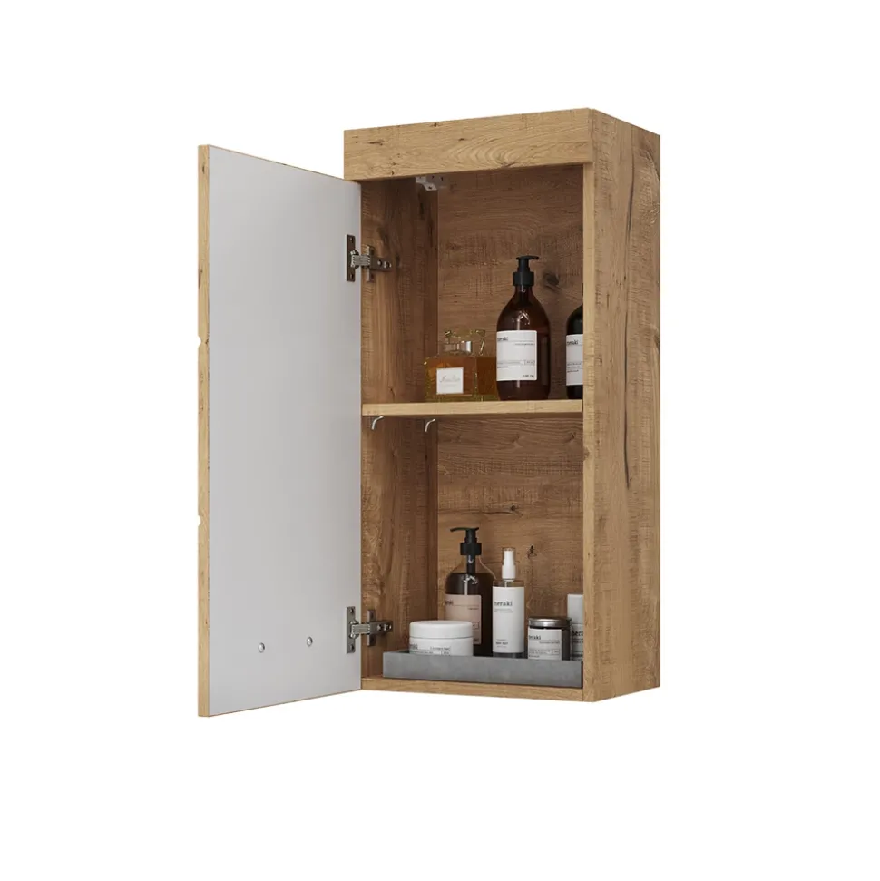 Badschrank Luna Eiche Wotan 37 x 77 cm Vicco