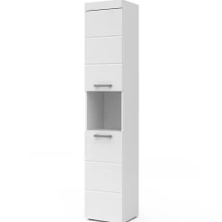 Badschrank Luna Weiß 37 x 190 cm Vicco