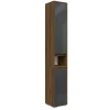 Badschrank Majest Anthrazit Hochglanz 30.2 x 191.5 cm Vicco